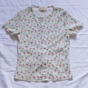 Floral Button-Up Blouse